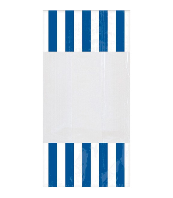 Sacchetti cellophane striped 13 x 25 cm Blu Royal 10 Pz