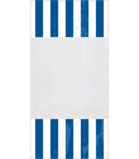 Sacchetti cellophane striped 13 x 25 cm Blu Royal 10 Pz