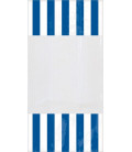 Sacchetti cellophane striped 13 x 25 cm Blu Royal 10 Pz