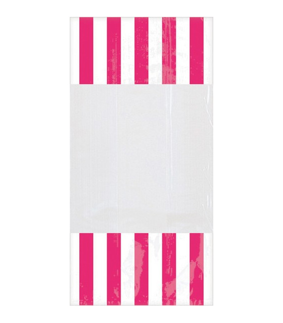 Sacchetti cellophane striped 13 x 25 cm Rosa Intenso 10 Pz