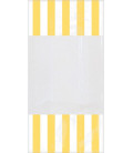 Sacchetti cellophane striped 13 x 25 cm Giallo 10 Pz