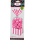 Sacchetti cellophane striped 13 x 25 cm Rosa Intenso 10 Pz