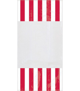 Sacchetti cellophane striped 13 x 25 cm Rosso 10 Pz