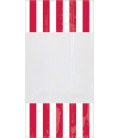 Sacchetti cellophane striped 13 x 25 cm Rosso 10 Pz