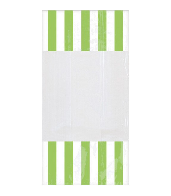 Sacchetti cellophane striped 13 x 25 cm Verde 10 Pz