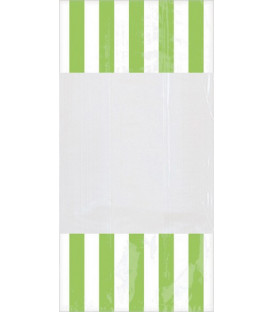 Sacchetti cellophane striped 13 x 25 cm Verde 10 Pz