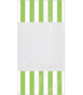 Sacchetti cellophane striped 13 x 25 cm Verde 10 Pz