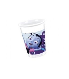 Bicchiere plastica 200 ml Vampirina 8 pz