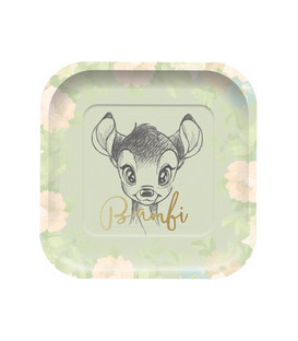 Piatto quadrato Bambi 23 cm Disney