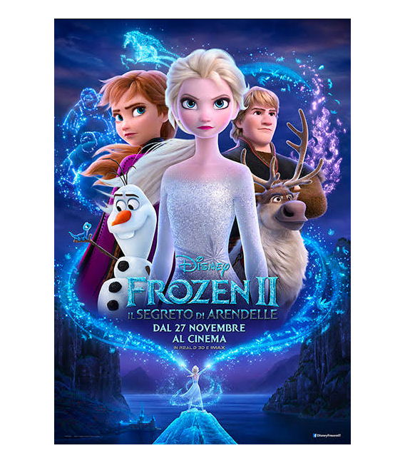 Piatto di carta Piano 23 cm Frozen II Disney