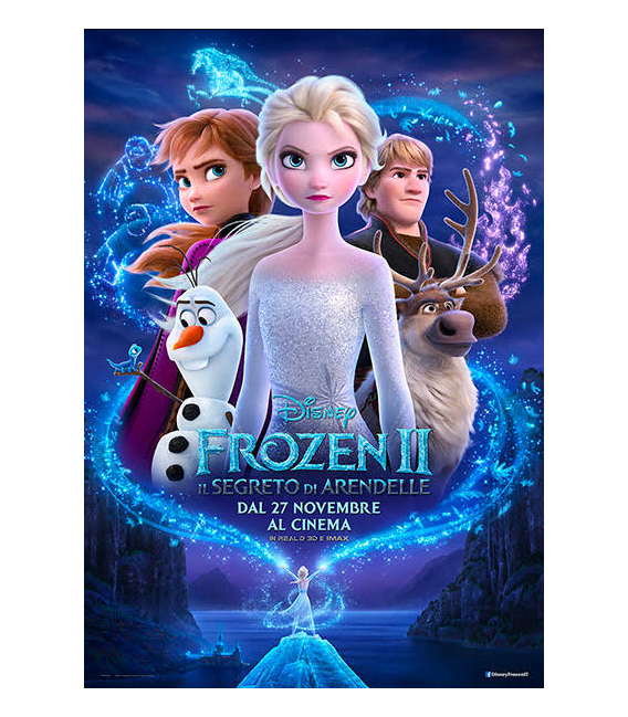 Festone bandierine di plastica Frozen II Disney