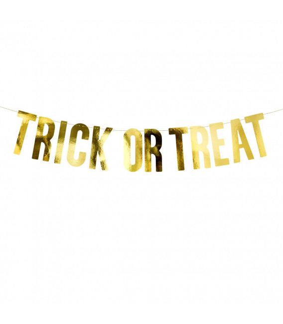 Festone Banner - Trick or Treat Gold PartyDeco