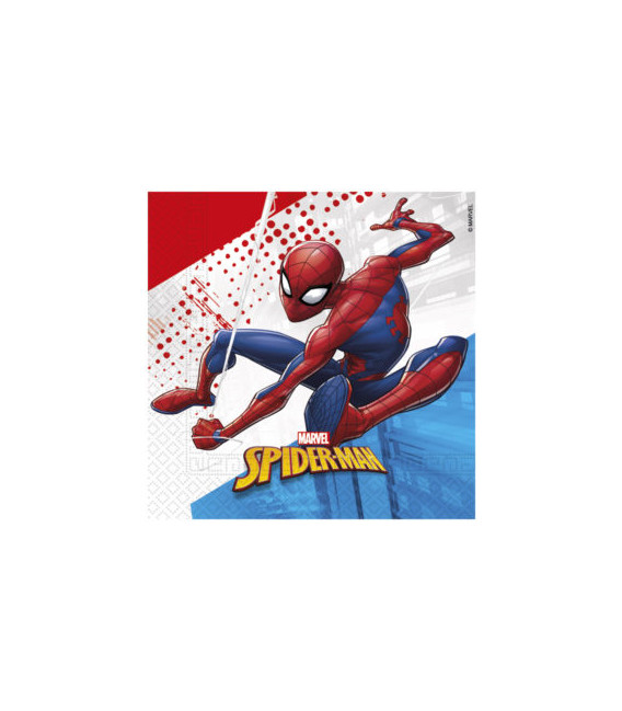 Tovagliolo Compostabile 3 veli SpiderMan Super Hero 3 Pz