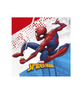 Tovagliolo Compostabile 3 veli SpiderMan Super Hero 3 Pz