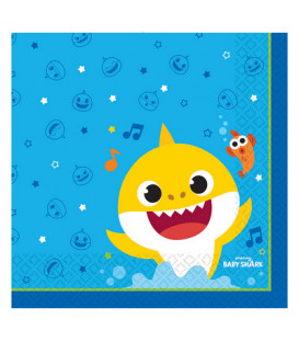 Tovagliolo 33 x 33 cm Baby Shark 16 pz