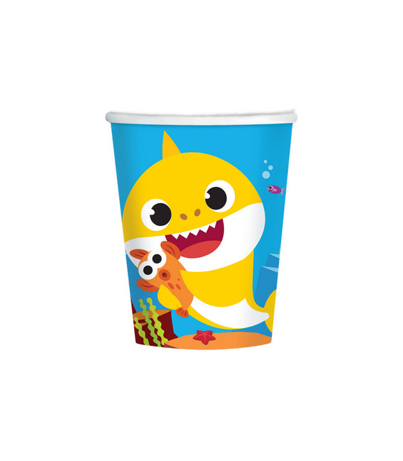 Bicchiere di carta 266 ml Baby Shark 8 pz