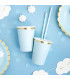 Cannucce Paper Straws Light Blue 10 Pz PartyDeco