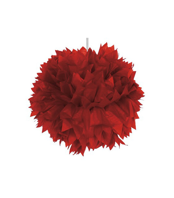 Fluffy carta rosso 30 cm 1 pz