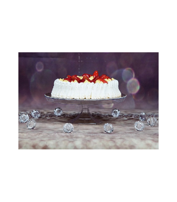 Alzata per Torte di plastica 25 cm H 7 cm 1 pz