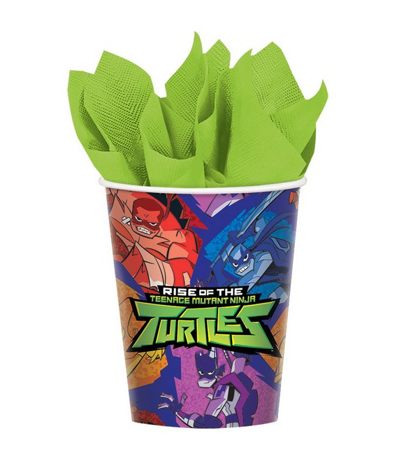 Bicchiere di carta 266 ml Tartarughe Ninja TMNT