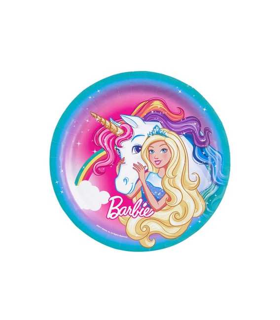 Piatto 23 cm Barbie Dreamtopia 8 pz