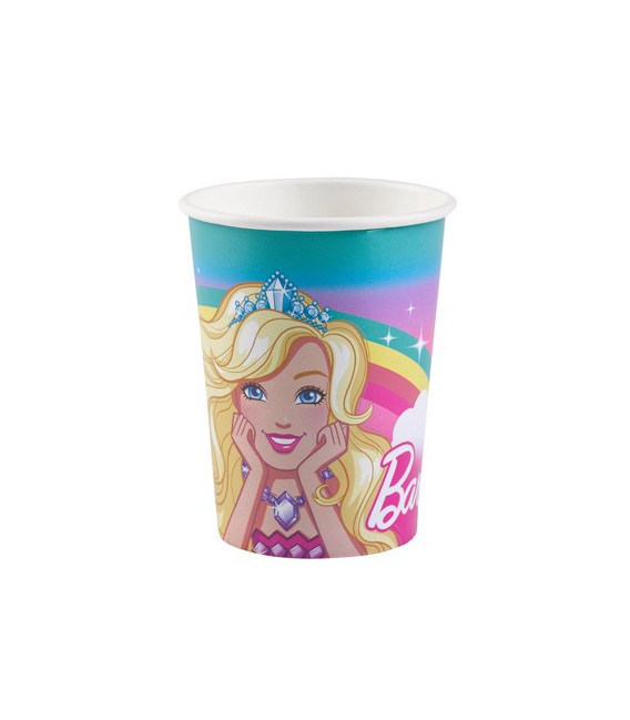 Bicchiere 250 ml Barbie Dreamtopia 8 pz