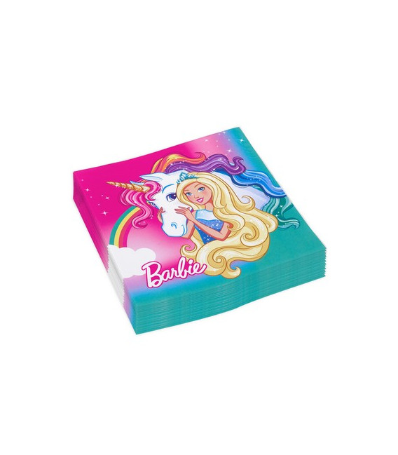 Tovagliolo 33 x 33 cm Barbie Dreamtopia 3 confezioni