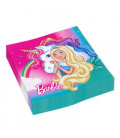 Tovagliolo 33 x 33 cm Barbie Dreamtopia 3 confezioni