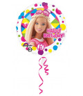 Pallone foil Standard 17" - 42 cm Barbie Sparkle Happy Birthday 1 pz