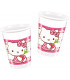 Bicchiere Plastica Hello Kitty Hearts 8 pz