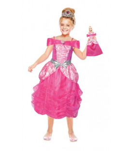 Costume Barbie Heart Pirincess + Mini Me Tg. 3-5 anni