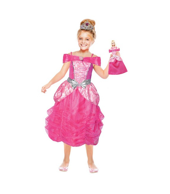 Costume Barbie Heart Pirincess + Mini Me Tg. 8-10 anni