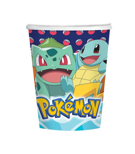 Bicchiere 250 ml Pokemon 8 pz