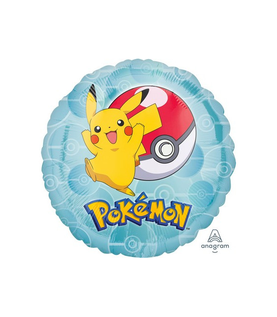 Pallone foil standard 17" - 42 cm Pokemon 1 pz