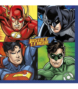 Tovagliolo 33 x 33 cm Justice League 3 confezioni