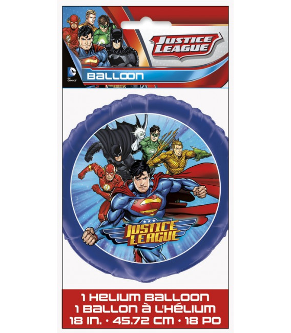 Pallone foil 18" - 45 cm Justice League 1 pz