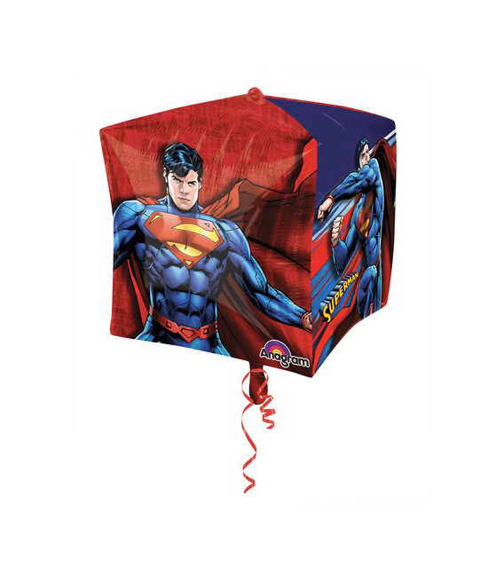 Pallone foil Ultrashape Cubez 15" - 38 cm Superman 1 pz