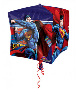 Pallone foil Ultrashape Cubez 15" - 38 cm Superman 1 pz