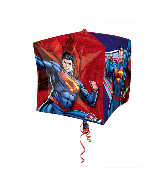 Pallone foil Ultrashape Cubez 15" - 38 cm Superman 1 pz