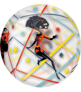 Pallone foil ORBZ trasparente 16" - 40 cm Incredibles 1 pz