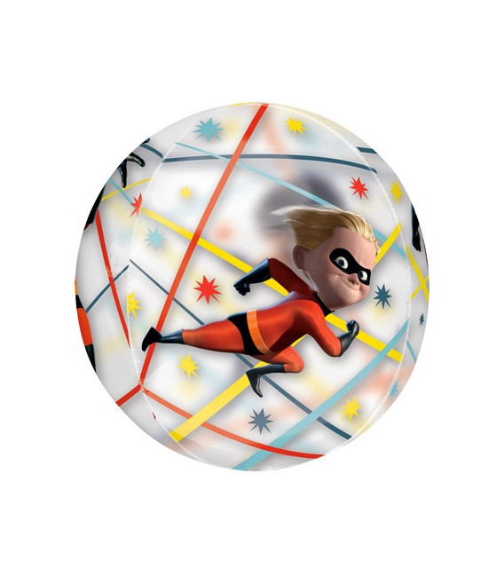 Pallone foil ORBZ trasparente 16" - 40 cm Incredibles 1 pz