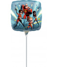 Pallone foil 9" - 23 cm Incredibles - SI GONFIA AD ARIA