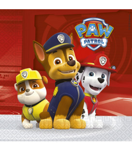 Tovagliolo 33 x 33 cm Paw Patrol Ready for Action 20 Pz