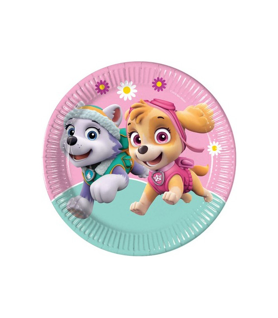 Piatto 23 cm Paw Patrol Skye and Everest 8 pz