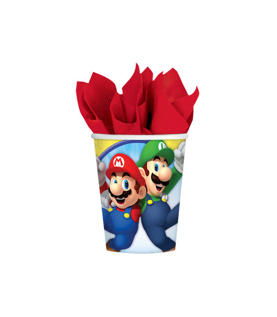 Bicchiere 266 ml Supermario 8 pz