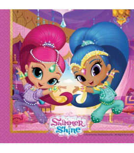 Tovagliolo 33 cm Shimmer & Shine Glitter Friends 3 confezioni