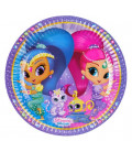 Piatto 23 cm Shimmer & Shine 8 pz