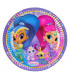 Piatto 23 cm Shimmer & Shine 8 pz