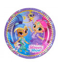 Piatto 18 cm Shimmer & Shine 8 pz