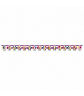 Festone Happy Birthday 180 x 15 cm Shimmer & Shine 1 pz